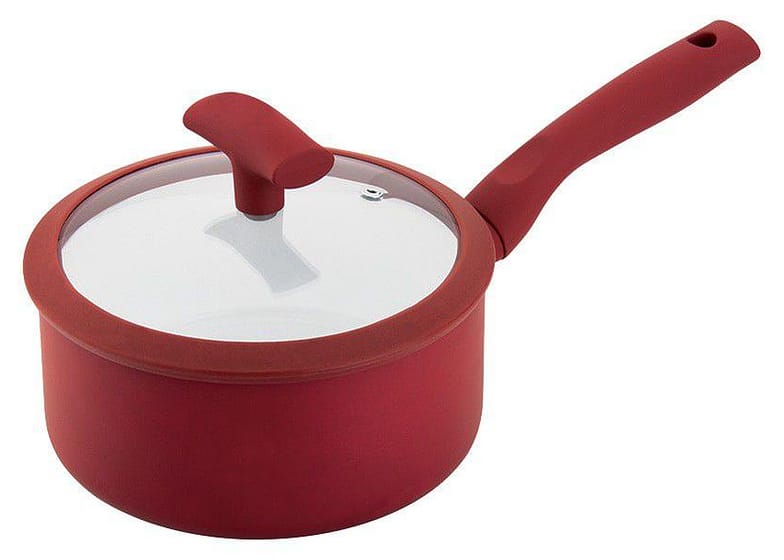 Panela Hércules Antiaderente de Alumínio Vermelha 18cm 1,8L Soft Touch PA300-P18VM