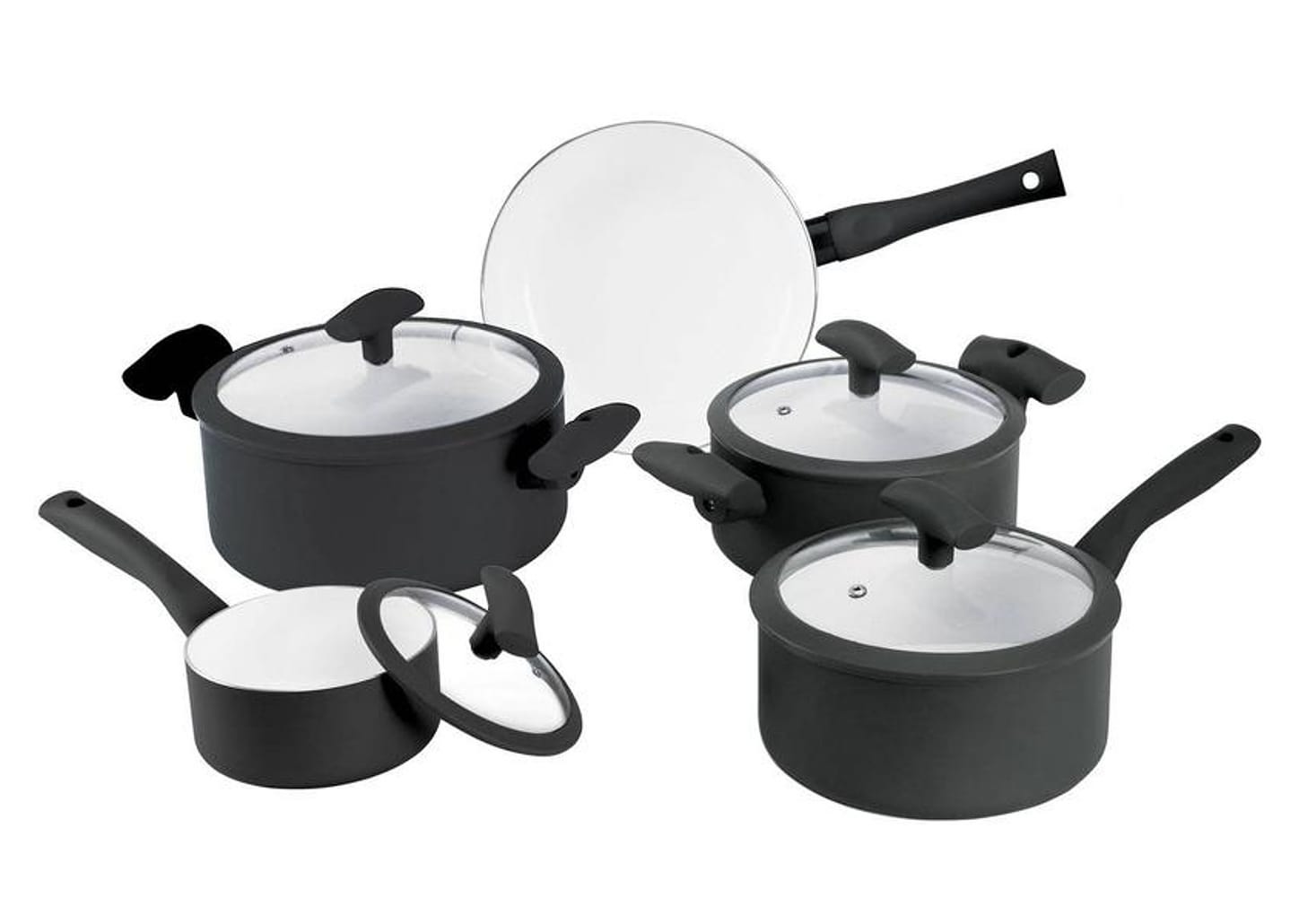 Conjunto de Panelas Hercules PA300-5PPR - Antiaderente 5 Peças