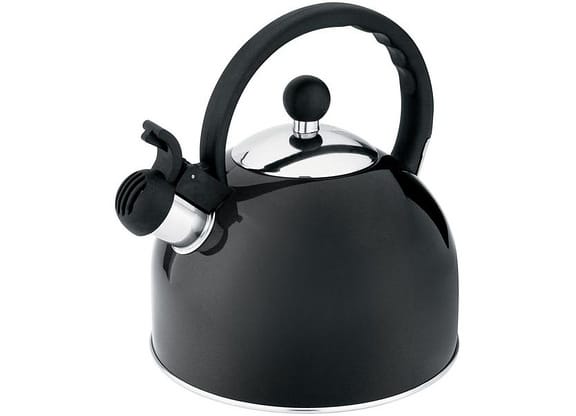 Chaleira Hércules Inox com Apito Preta 1750ml - CH25-PS