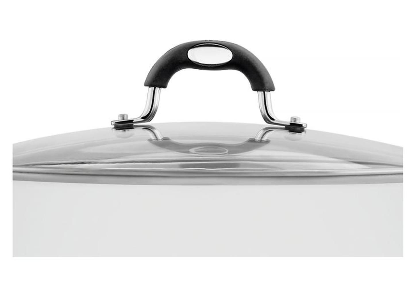 Caçarola Tramontina Inox Fundo Triplo com Tampa 8,9L 30cm Solar Silicone