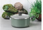 Caçarola Multiflon Antiaderente de Alumínio 22cm 3,9L Verde Ekó