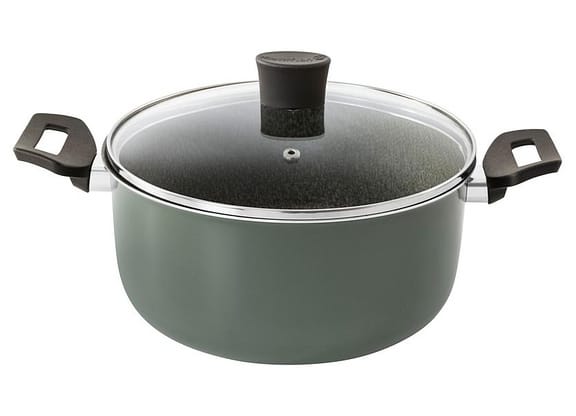 Caçarola Multiflon Antiaderente de Alumínio 22cm 3,9L Verde Ekó