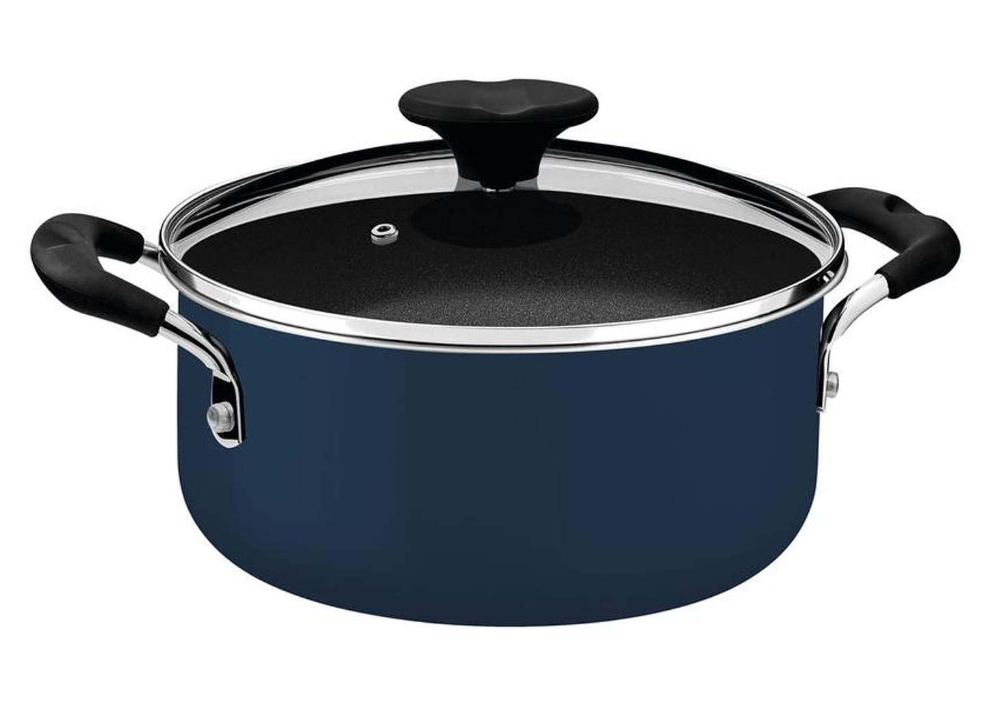 Jogo de Panelas Tramontina Antiaderente de Alumínio Azul Mediterrâneo 5 peças Tunis