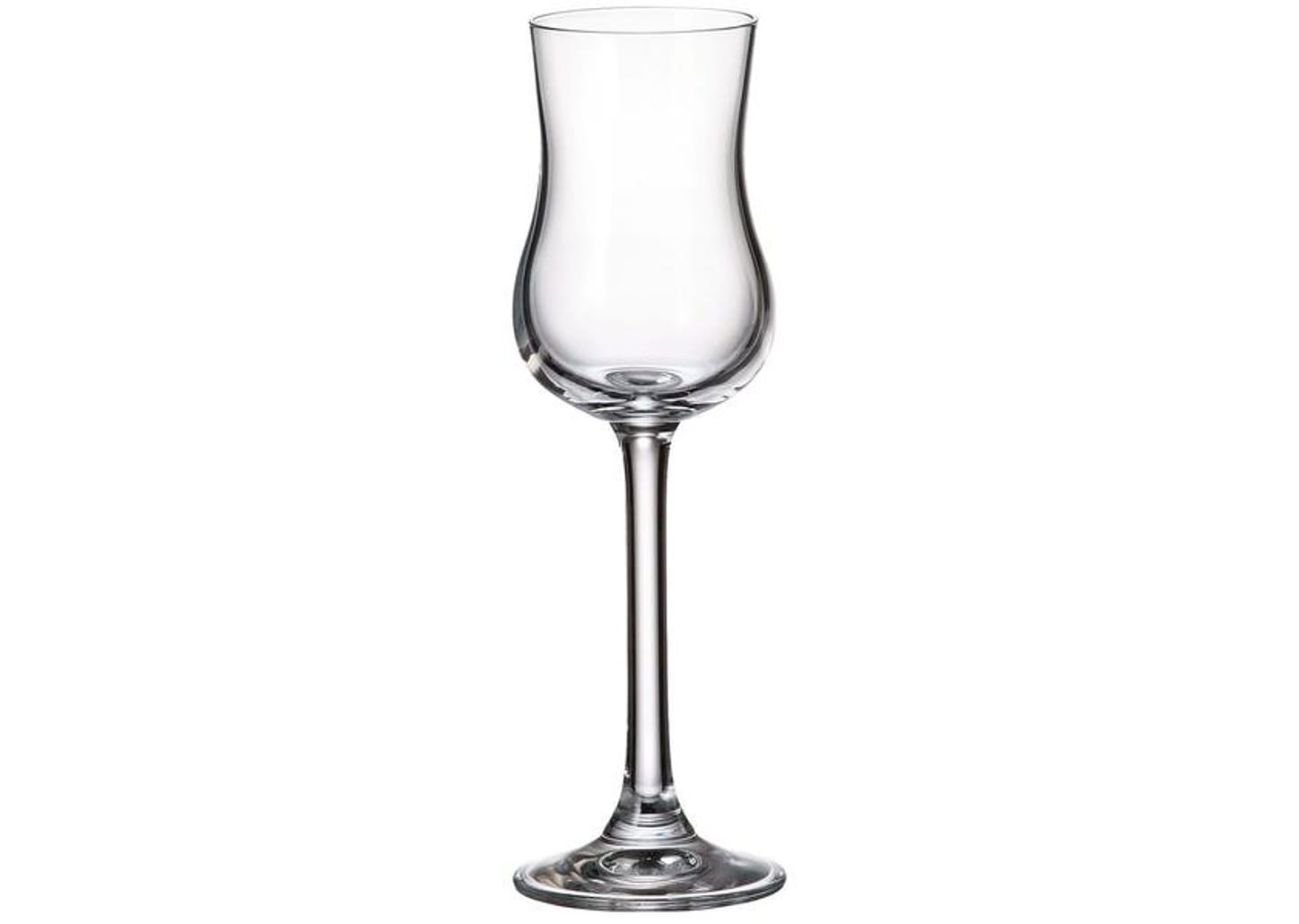 Jogo de Taças para Vinho Cristal 85ml 6 Peças Bohemia Gastro Grappa