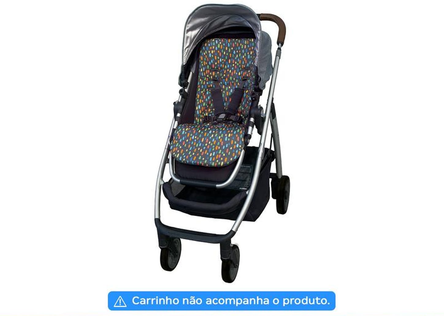Almofada para Carrinho de Bebê Drops Buba Preto