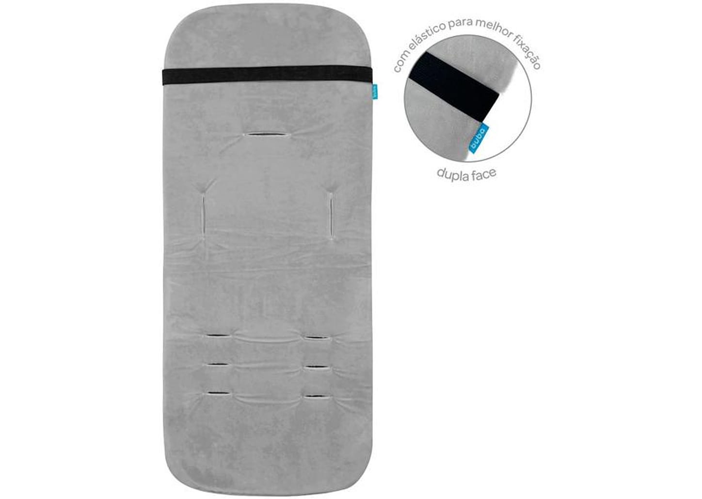 Almofada para Carrinho de Bebê Drops Buba Preto