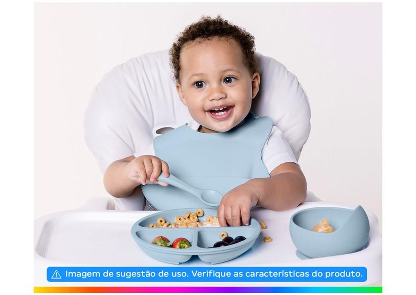 Bowl de Silicone Azul Buba 15633 350ml