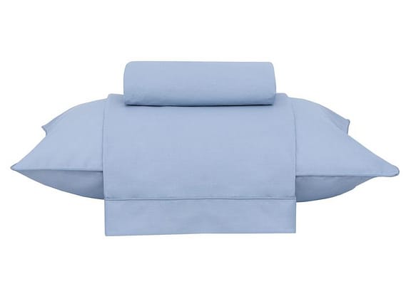 Jogo de Cama Solteiro 100% Algodão Buddemeyer 180 Fios Basic Percalle Azul 3 Peças