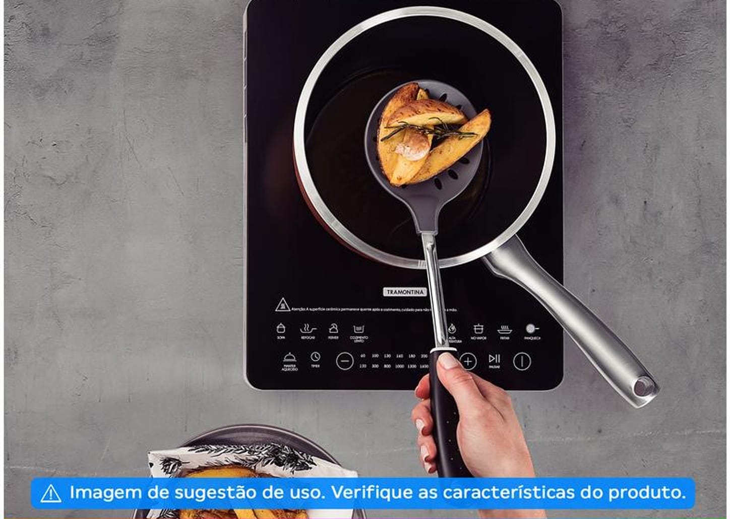 Conjunto de Utensílios Inox Tramontina Utilitá 10 Peças