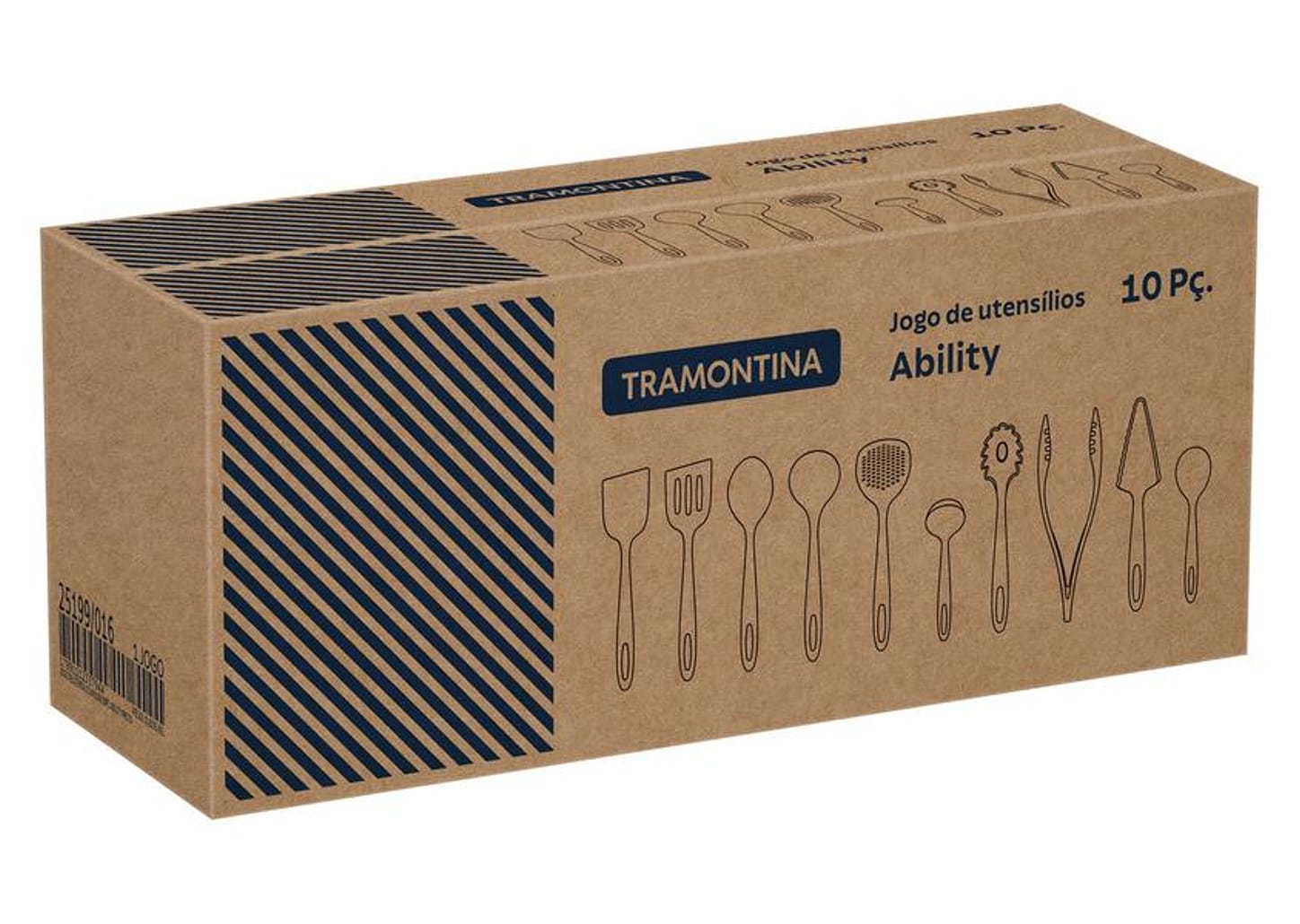 Conjunto de Utensílios de Nylon Tramontina Ability 10 Peças