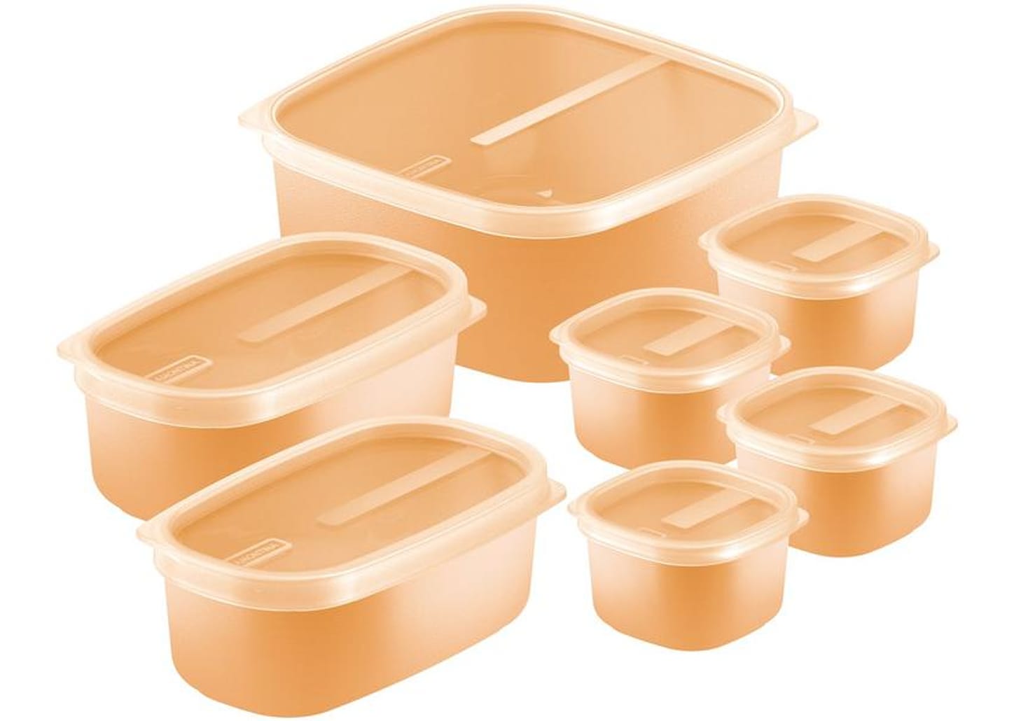 Jogo de Potes de Polipropileno Hermético Tramontina com Tampa Retangular 7 Peças