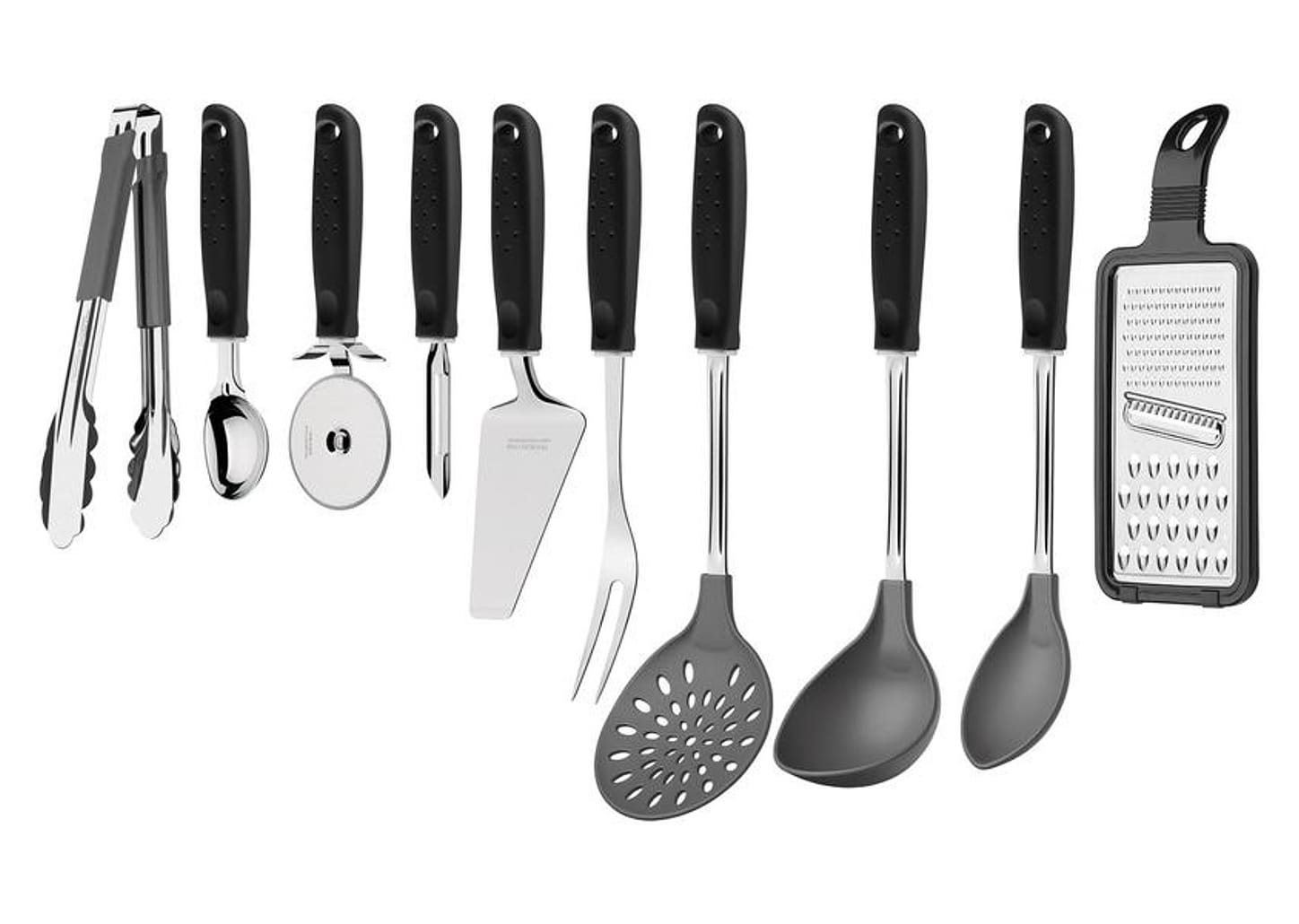 Conjunto de Utensílios Inox Tramontina Utilitá 10 Peças