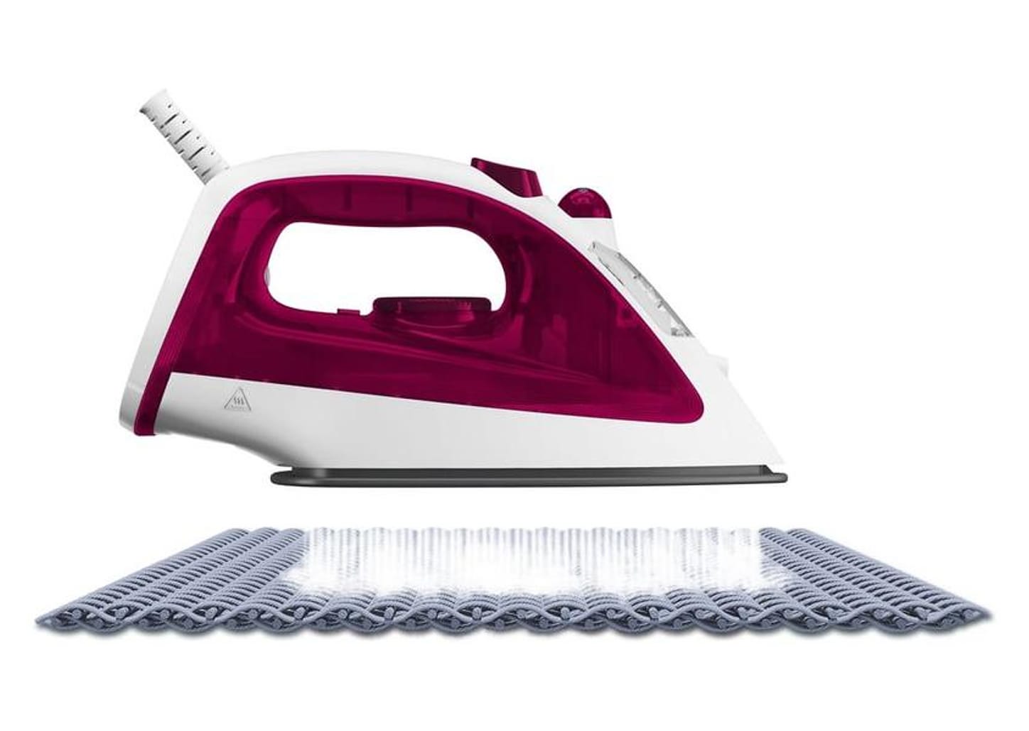 Ferro de Passar Roupa a Vapor Arno Essentialgliss Rosa e Branco