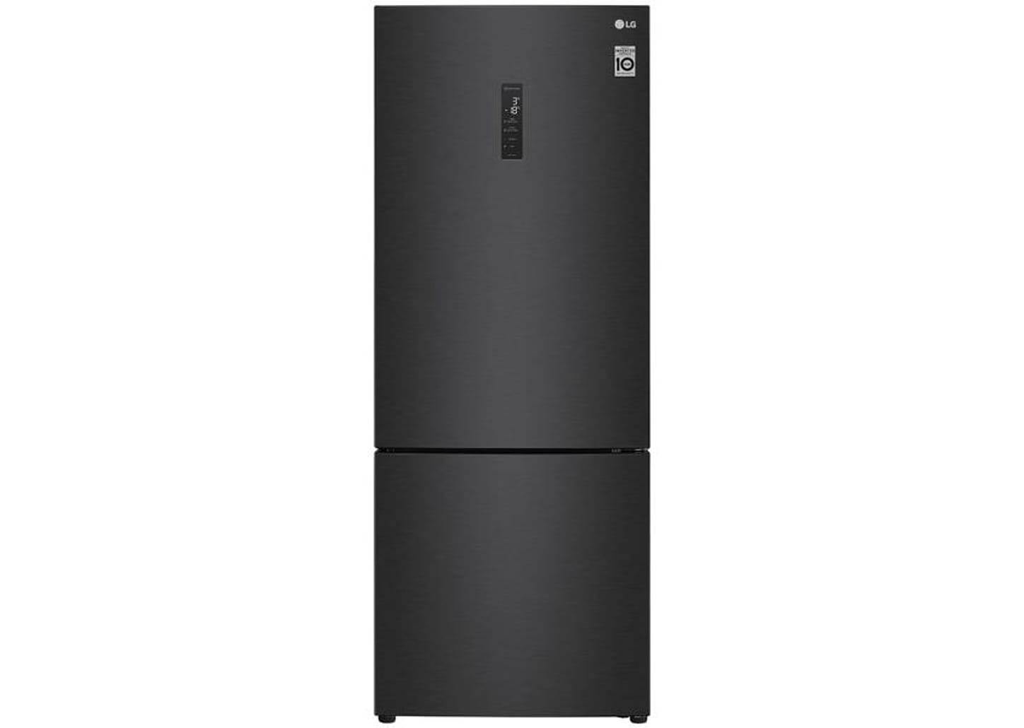 Geladeira/Refrigerador LG Frost Free Smart Preta 451L Inox Look GC-B569NQL2.AMCGSBS