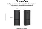 Geladeira/Refrigerador LG Frost Free Smart Preta 451L Inox Look GC-B569NQL2.AMCGSBS