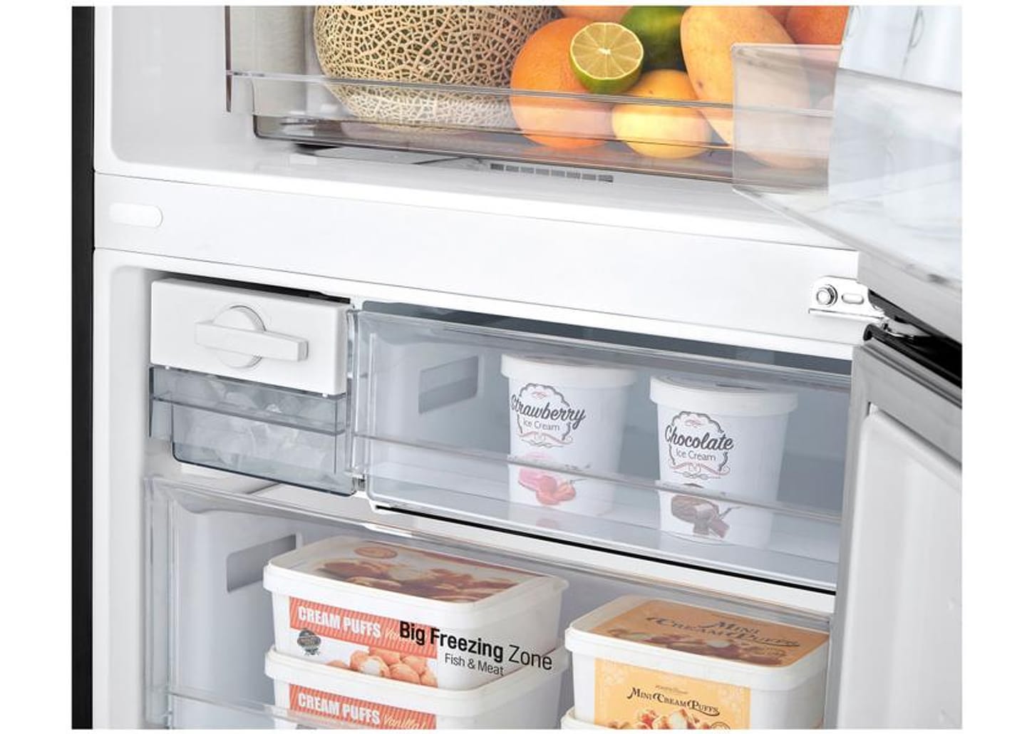 Geladeira/Refrigerador LG Frost Free Smart Preta 451L Inox Look GC-B569NQL2.AMCGSBS