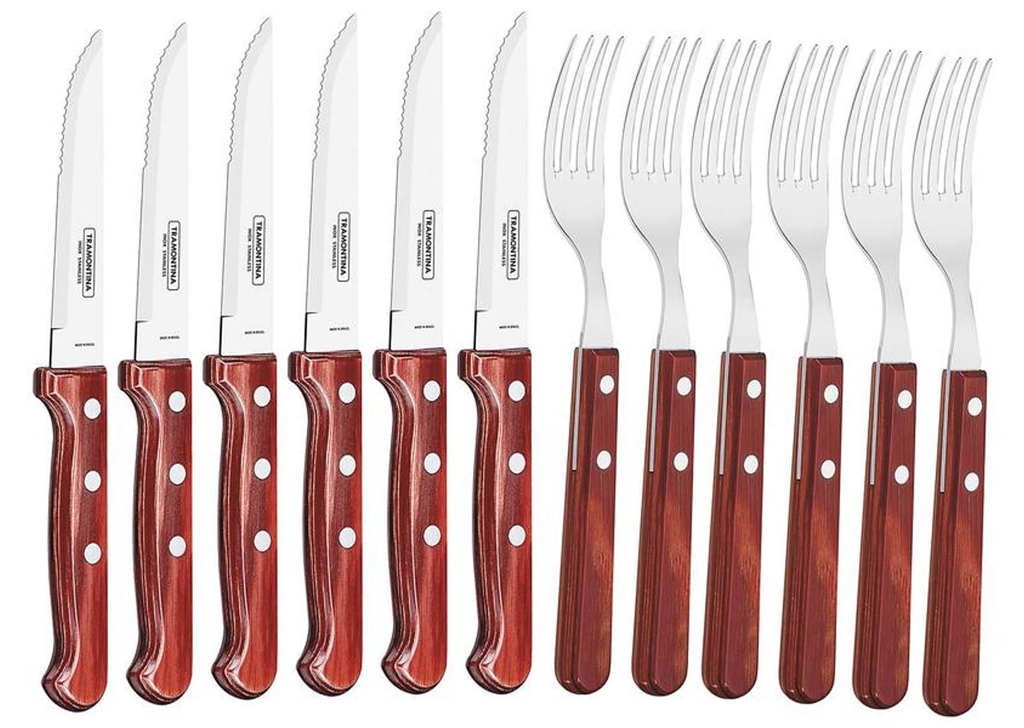 Conjunto de Talheres Tramontina 12 Peças Polywood