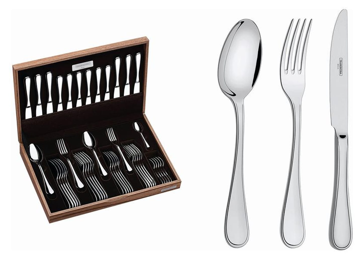 Faqueiro Tramontina Inox 42 Peças Firenze com Estojo