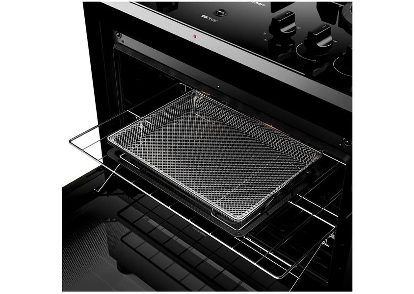 Fogão 5 bocas Brastemp Mesa de Vidro Preto Acendimento Automático BFS5LAE