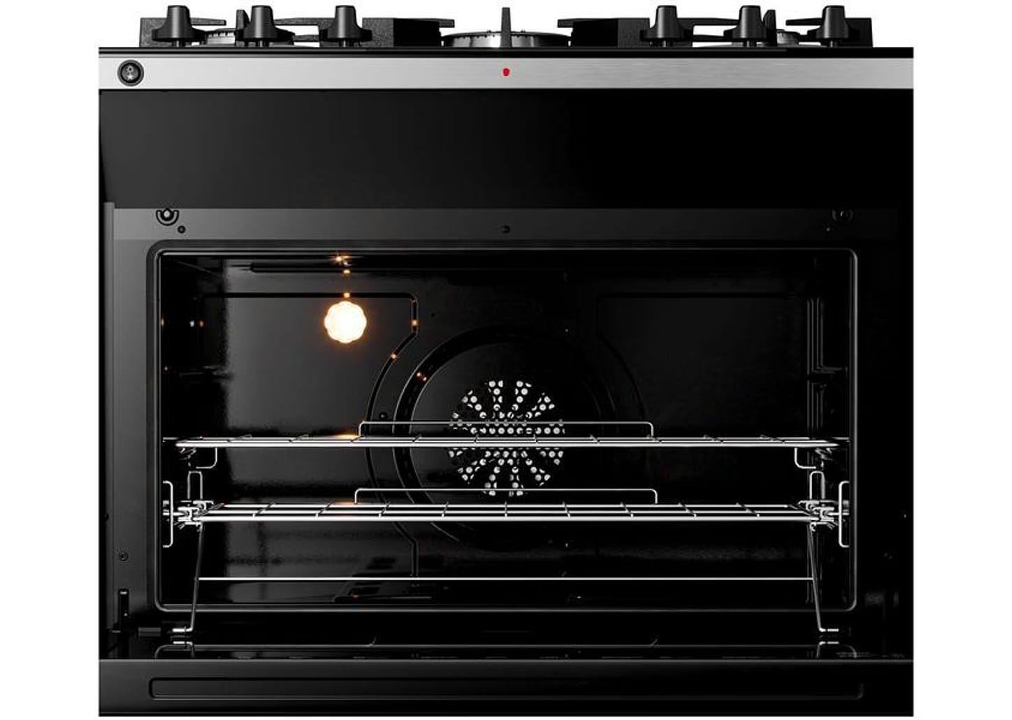 Fogão 5 bocas Brastemp Mesa de Vidro Preto Acendimento Automático BFS5LAE