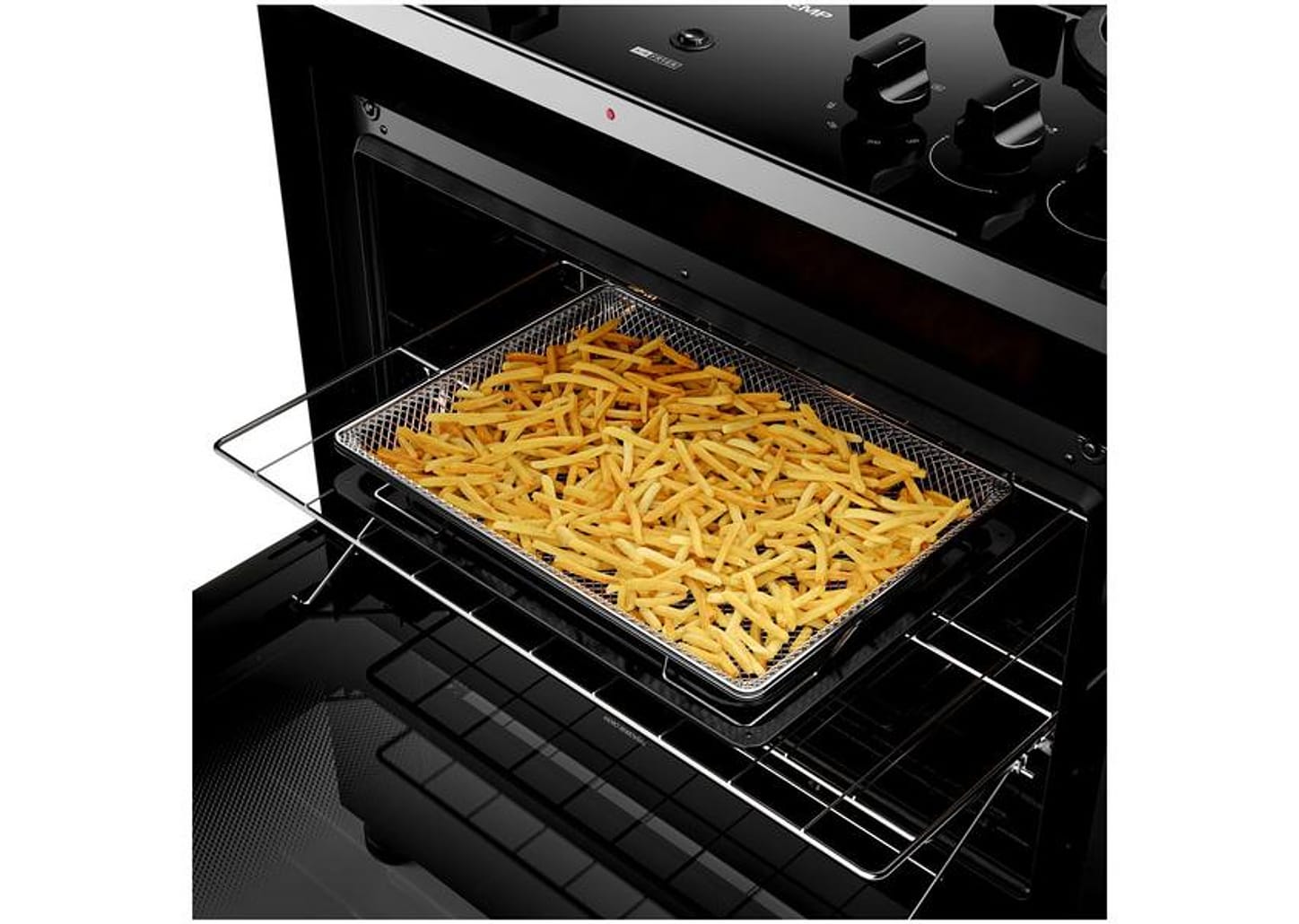 Fogão 5 bocas Brastemp Mesa de Vidro Preto Acendimento Automático BFS5LAE