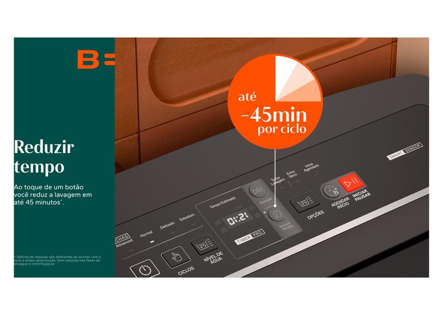 Lavadora de Roupas Brastemp 15kg Cesto Inox 4 Programas de Lavagem Cinza BWT15A9