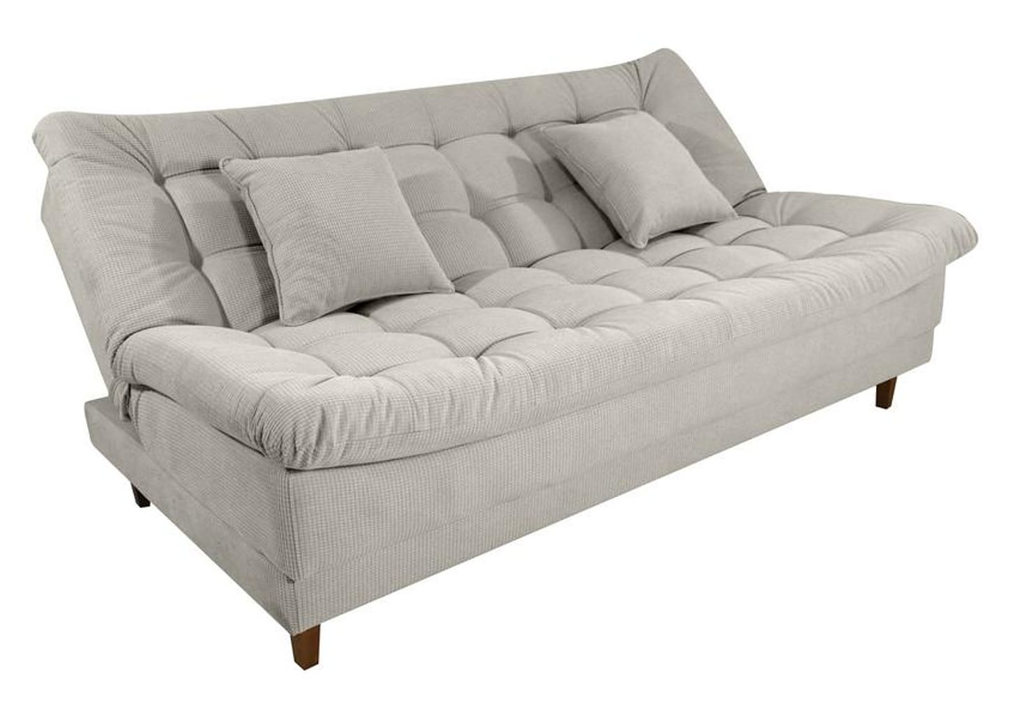 Sofá-cama 3 Lugares Casal Reclinável Veludo Matrix Duda