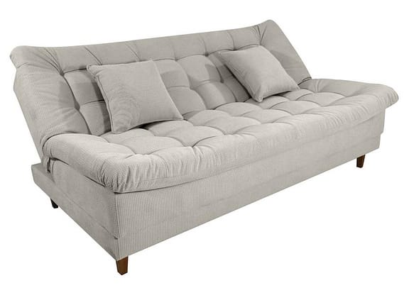 Sofá-cama 3 Lugares Casal Reclinável Veludo Matrix Duda