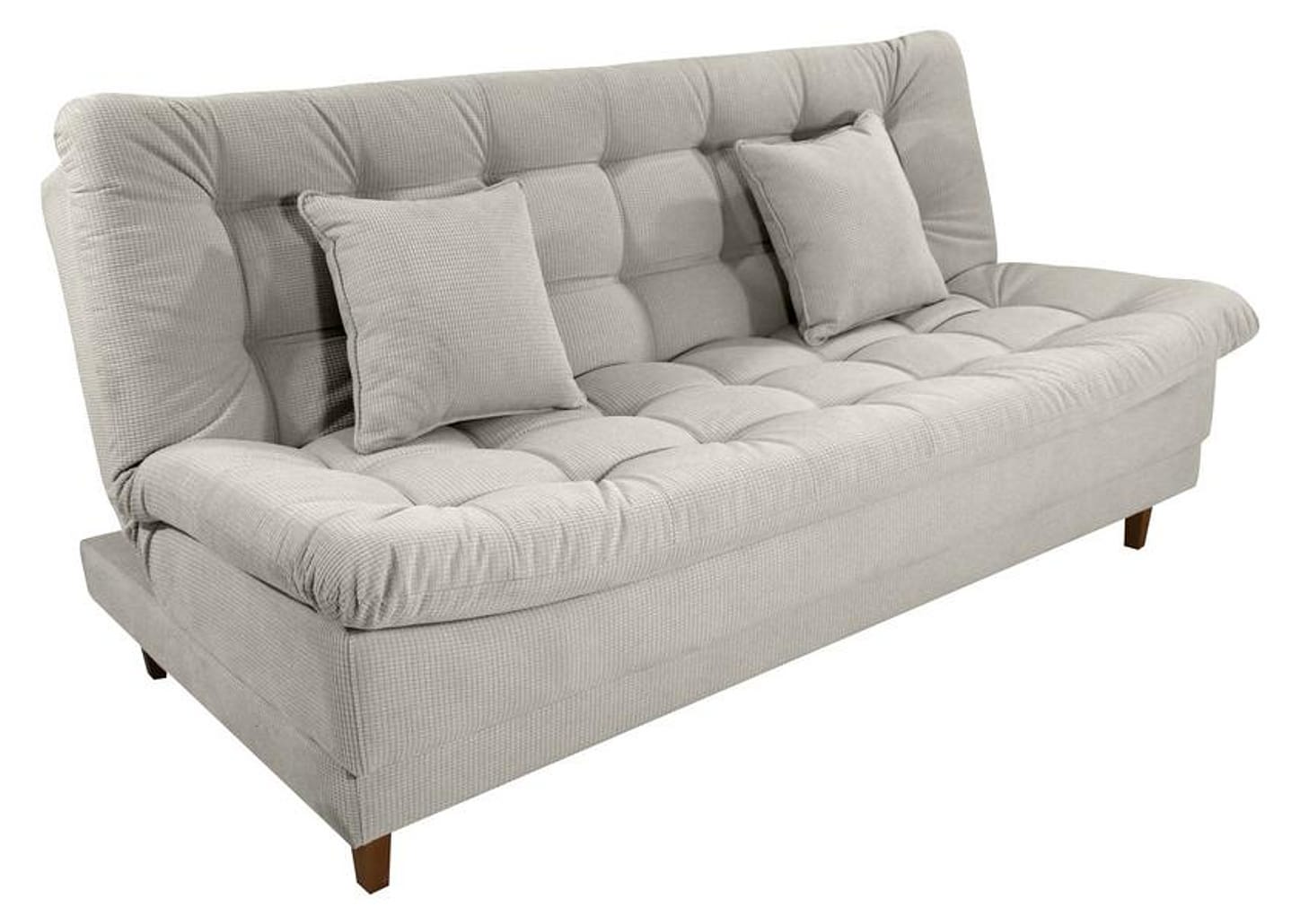 Sofá-cama 3 Lugares Casal Reclinável Veludo Matrix Duda