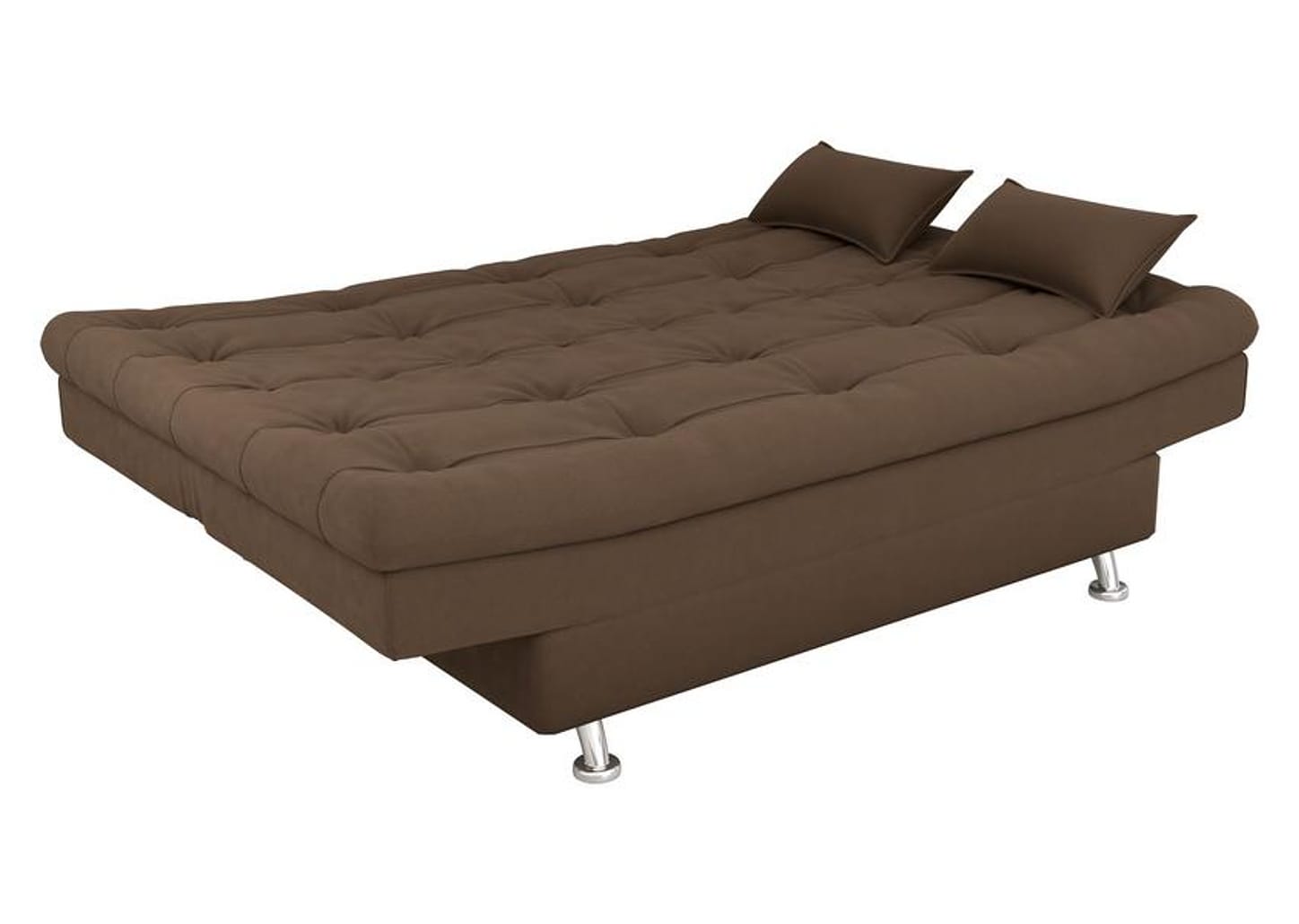 Sofá-cama 3 Lugares Casal Reclinável Veludo Matrix Salomé