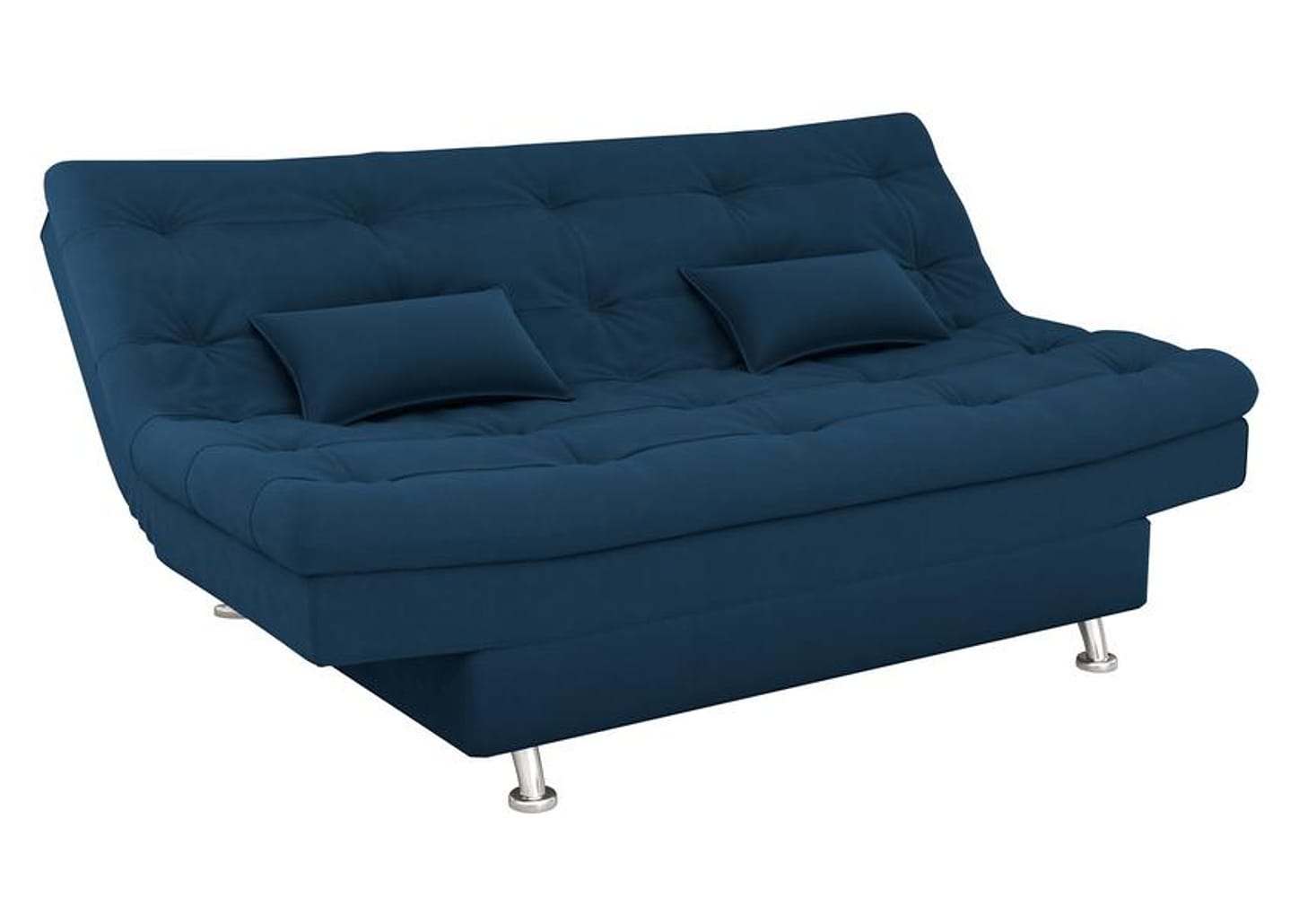 Sofá-cama 3 Lugares Casal Reclinável Veludo Matrix Salomé