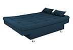 Sofá-cama 3 Lugares Casal Reclinável Veludo Matrix Salomé