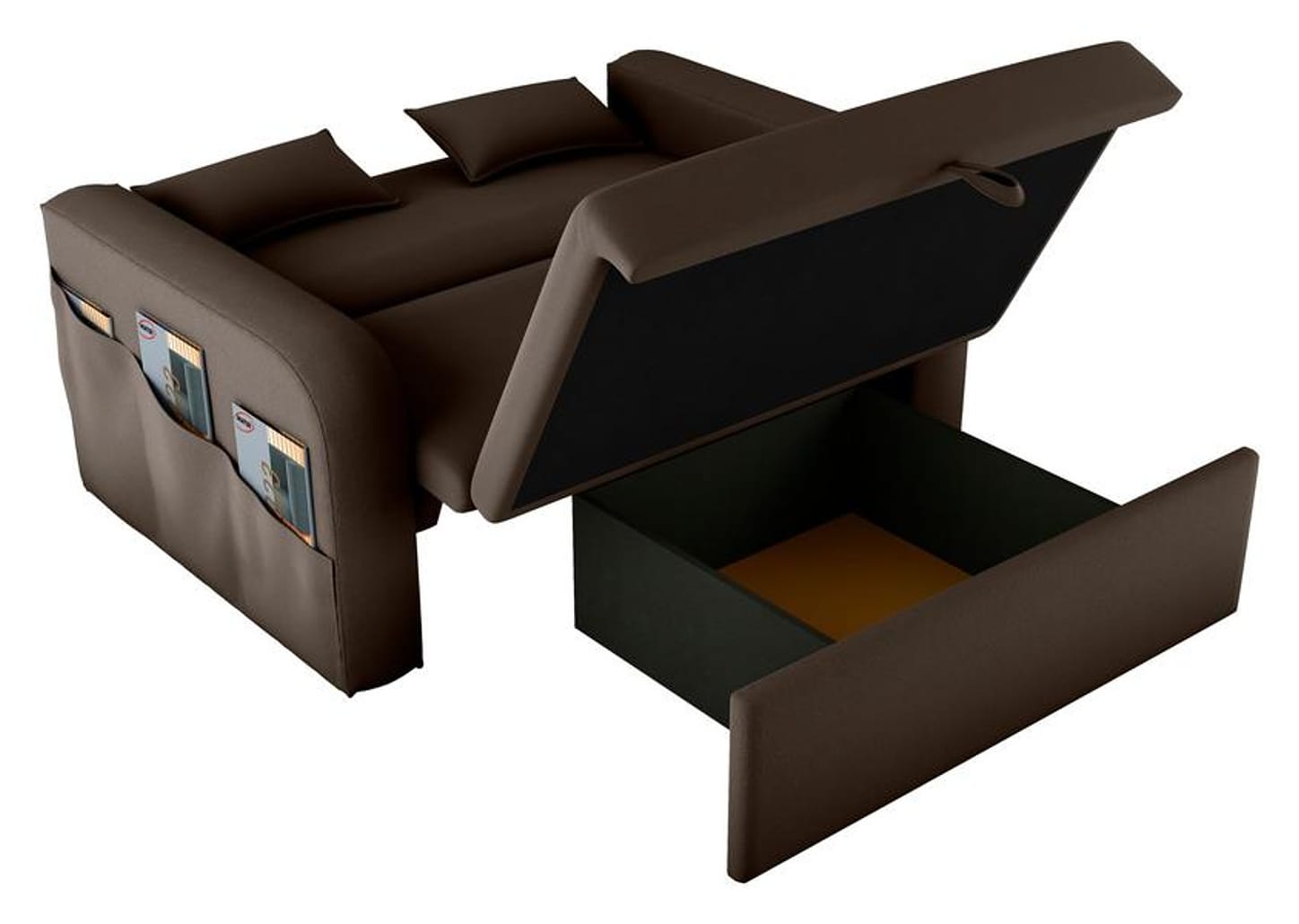 Sofá-cama 2 Lugares Casal Veludo Matrix Lady Dai