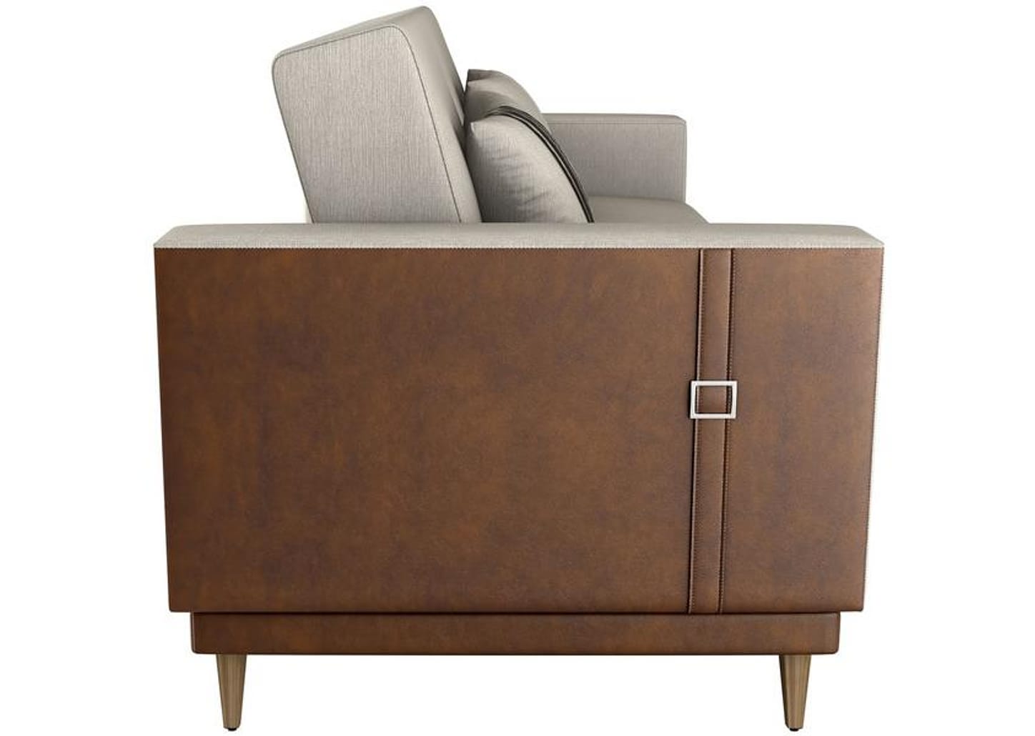 Sofá-cama 3 Lugares Casal Reclinável Linho Matrix Esther