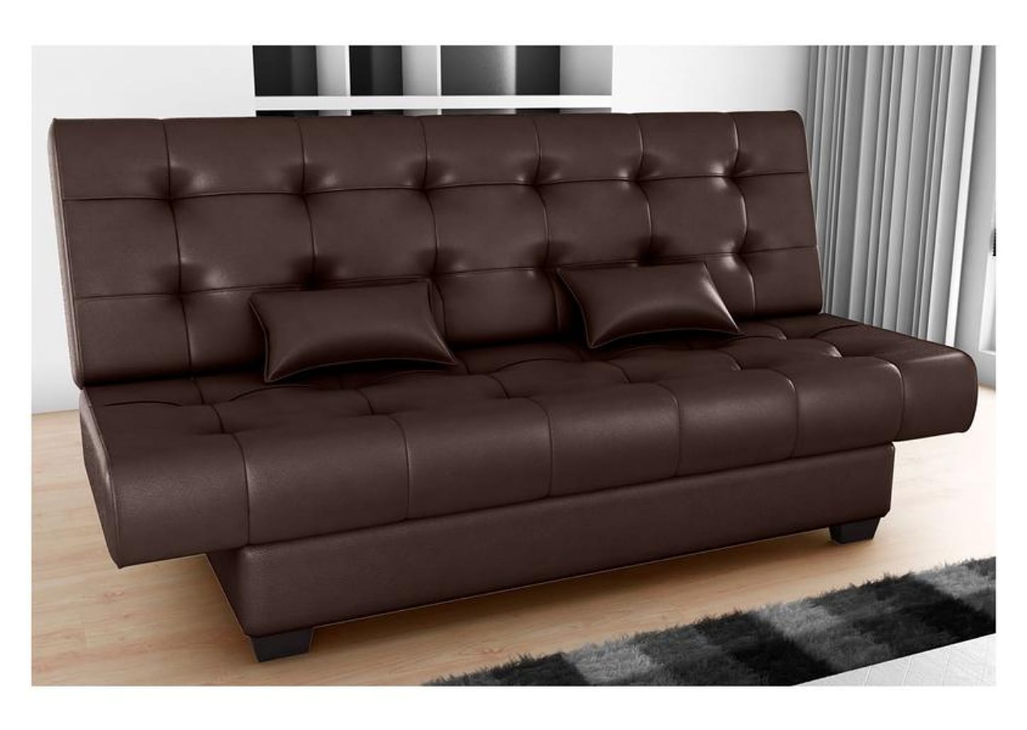 Sofá-cama 3 Lugares Casal Reclinável Veludo Matrix Laila