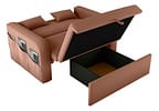 Sofá-cama 2 Lugares Casal Veludo Matrix Lady Dai