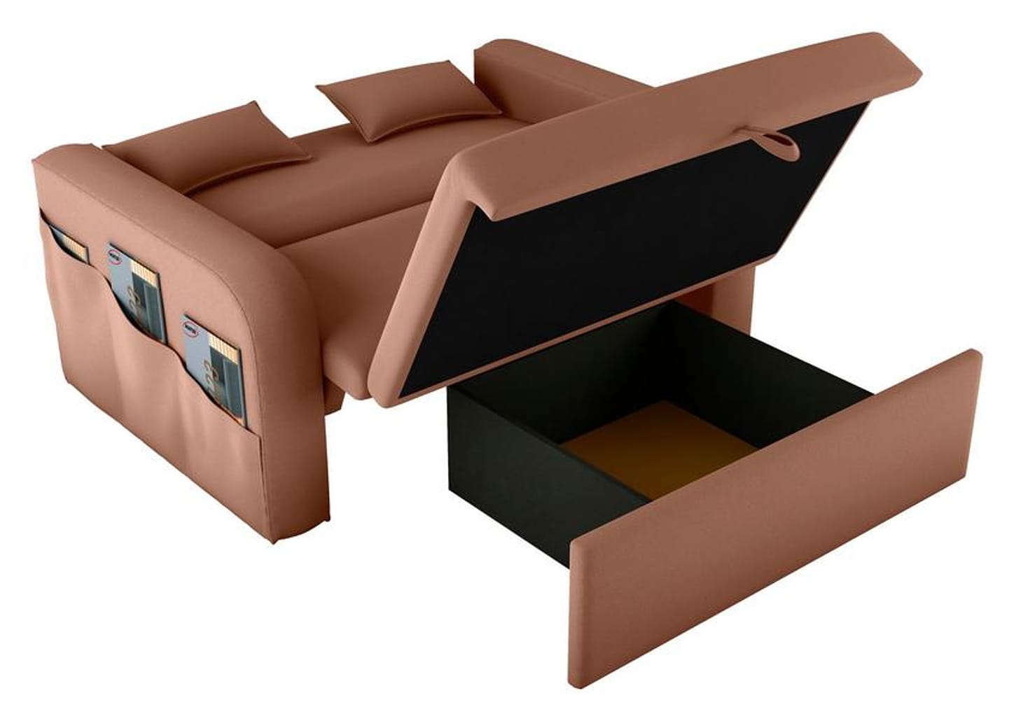 Sofá-cama 2 Lugares Casal Veludo Matrix Lady Dai