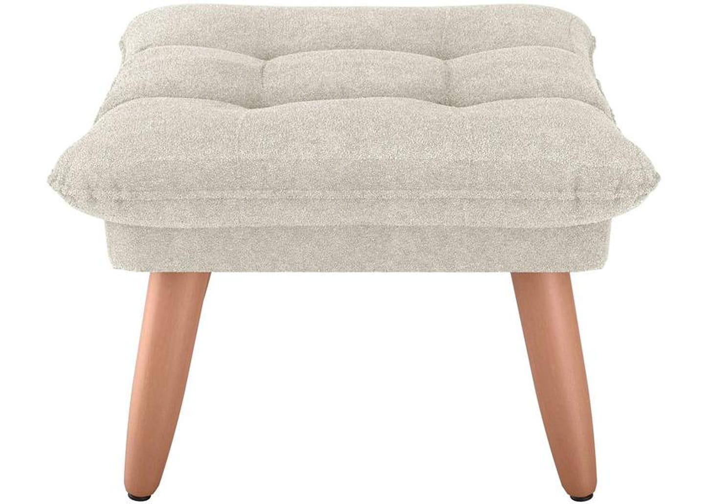 Puff Retangular Bege Nantes Matrix