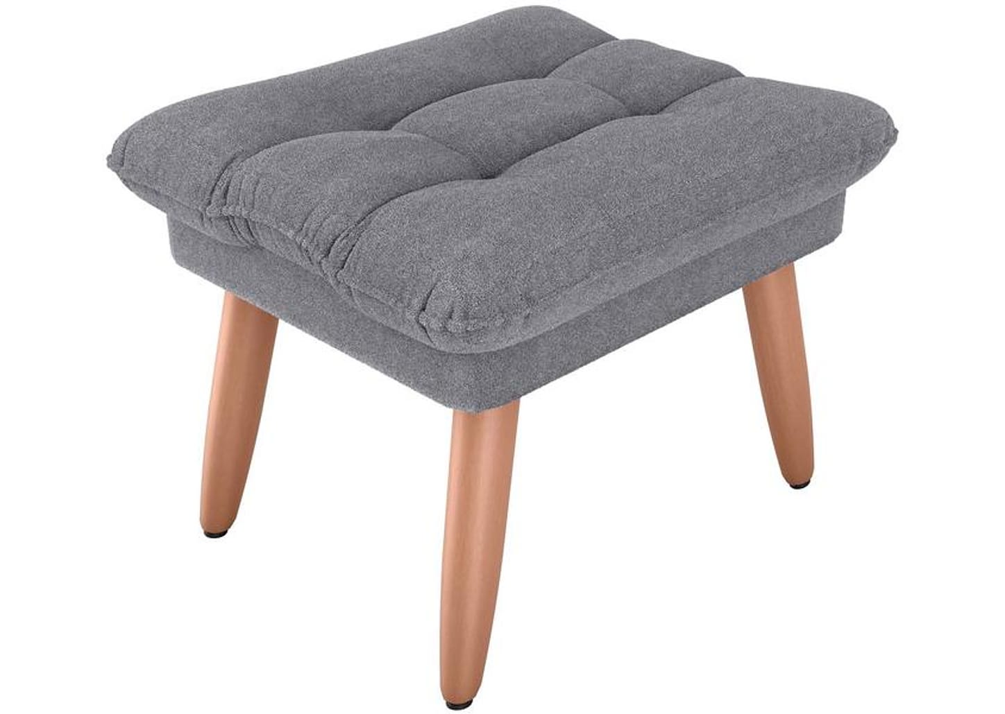 Puff Retangular Cinza Nantes Matrix