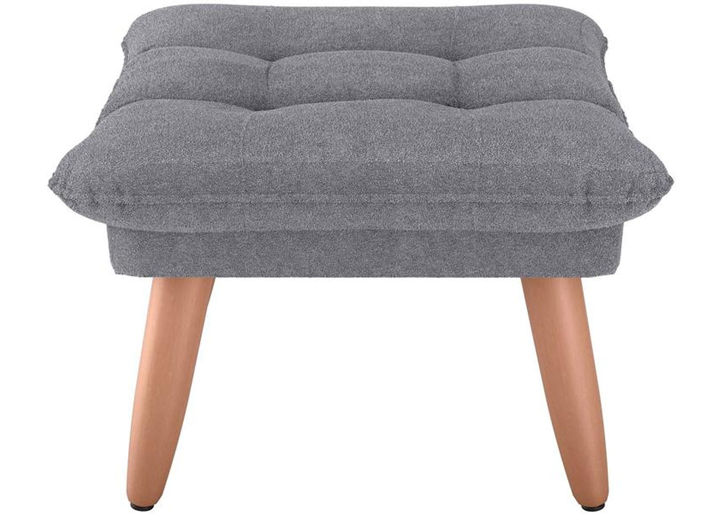 Puff Retangular Cinza Nantes Matrix