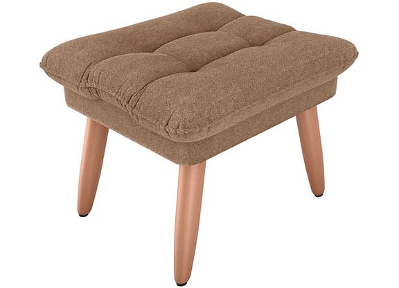 Puff Retangular Marrom Nantes Matrix