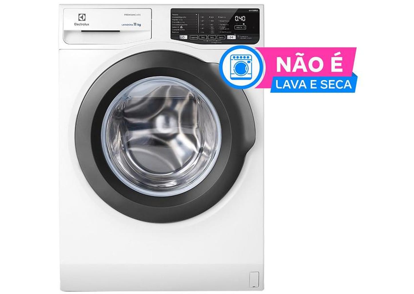 Lavadora de Roupas Electrolux Premium Care LFE11 11kg Cesto Inox 8 Programas de Lavagem