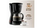 Cafeteira Elétrica Mondial Dolce Arome Black C-30-18X-FB 18 Cafés Preta