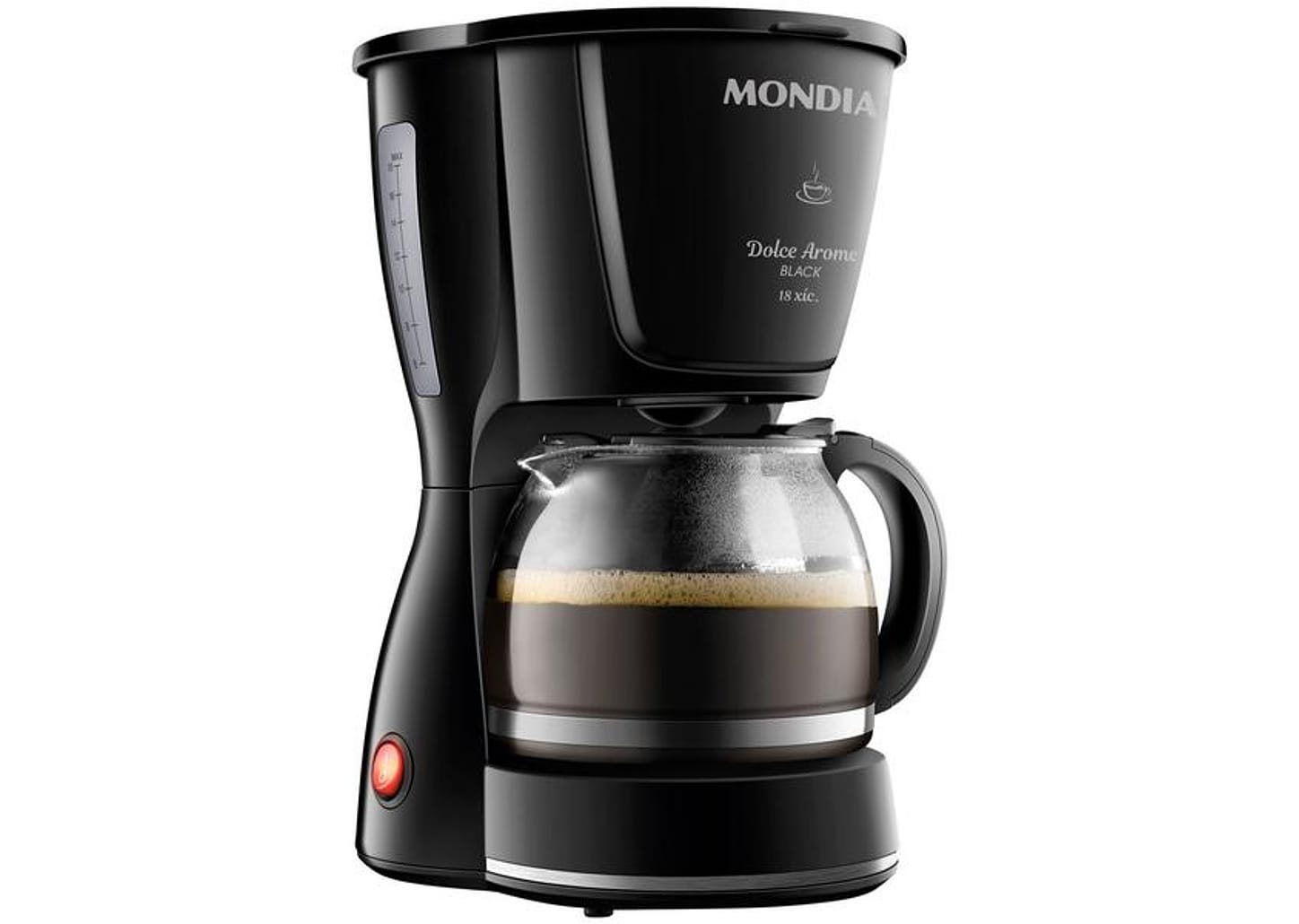 Cafeteira Elétrica Mondial Dolce Arome Black C-30-18X-FB 18 Cafés Preta
