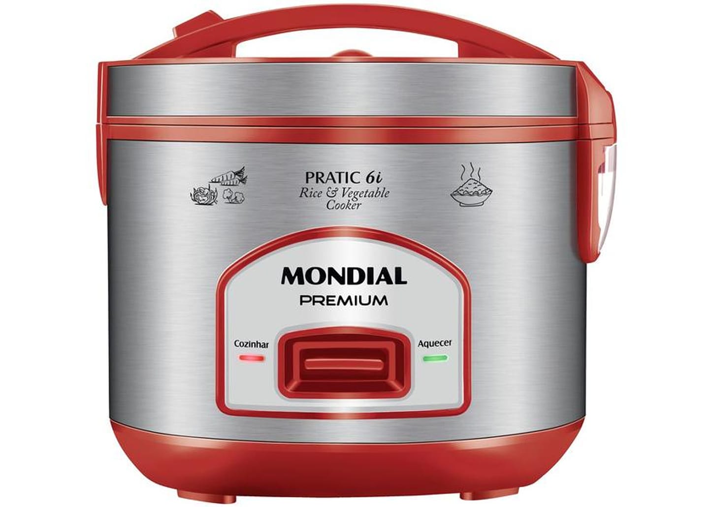 Panela de Arroz Elétrica 6 Xícaras Mondial Premium PE-45-6X