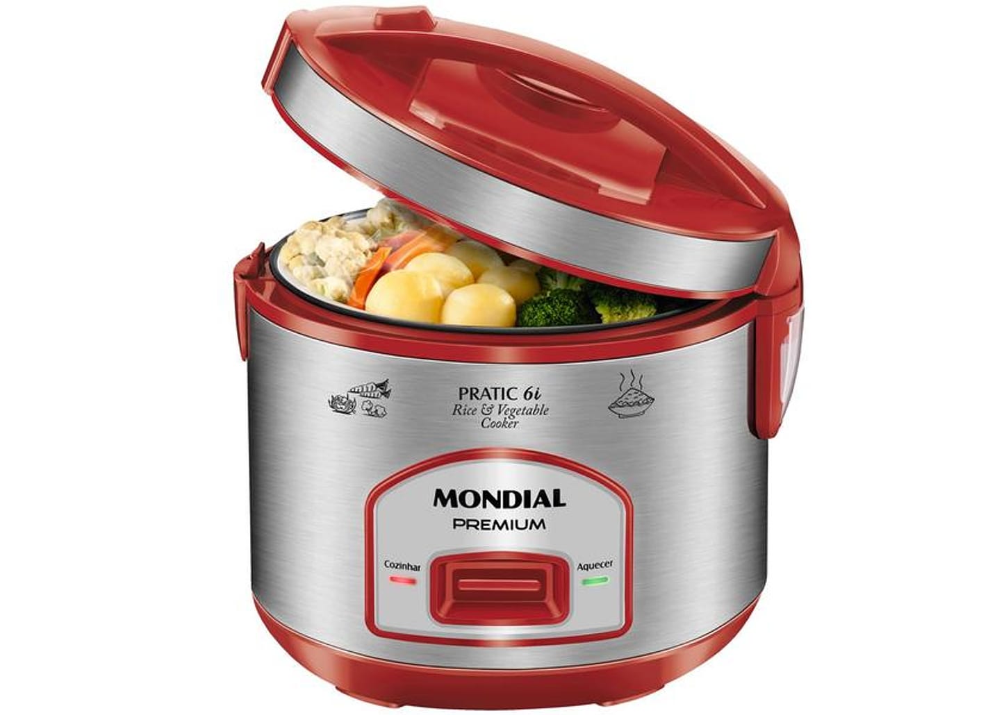 Panela de Arroz Elétrica 6 Xícaras Mondial Premium PE-45-6X