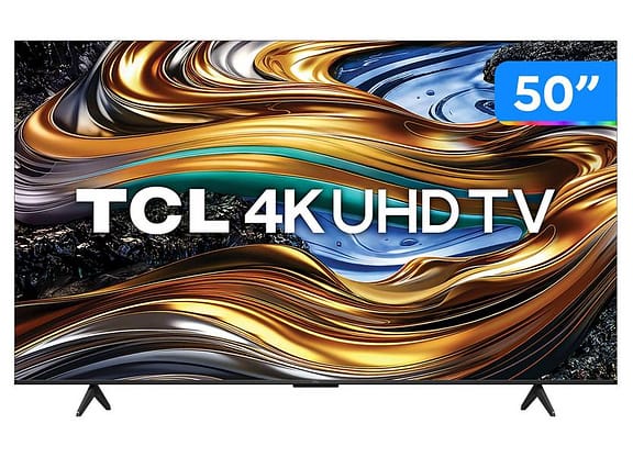 Smart TV 50" 4K UHD LED TCL 50P755 Wi-Fi Bluetooth 3 HDMI 1 USB
