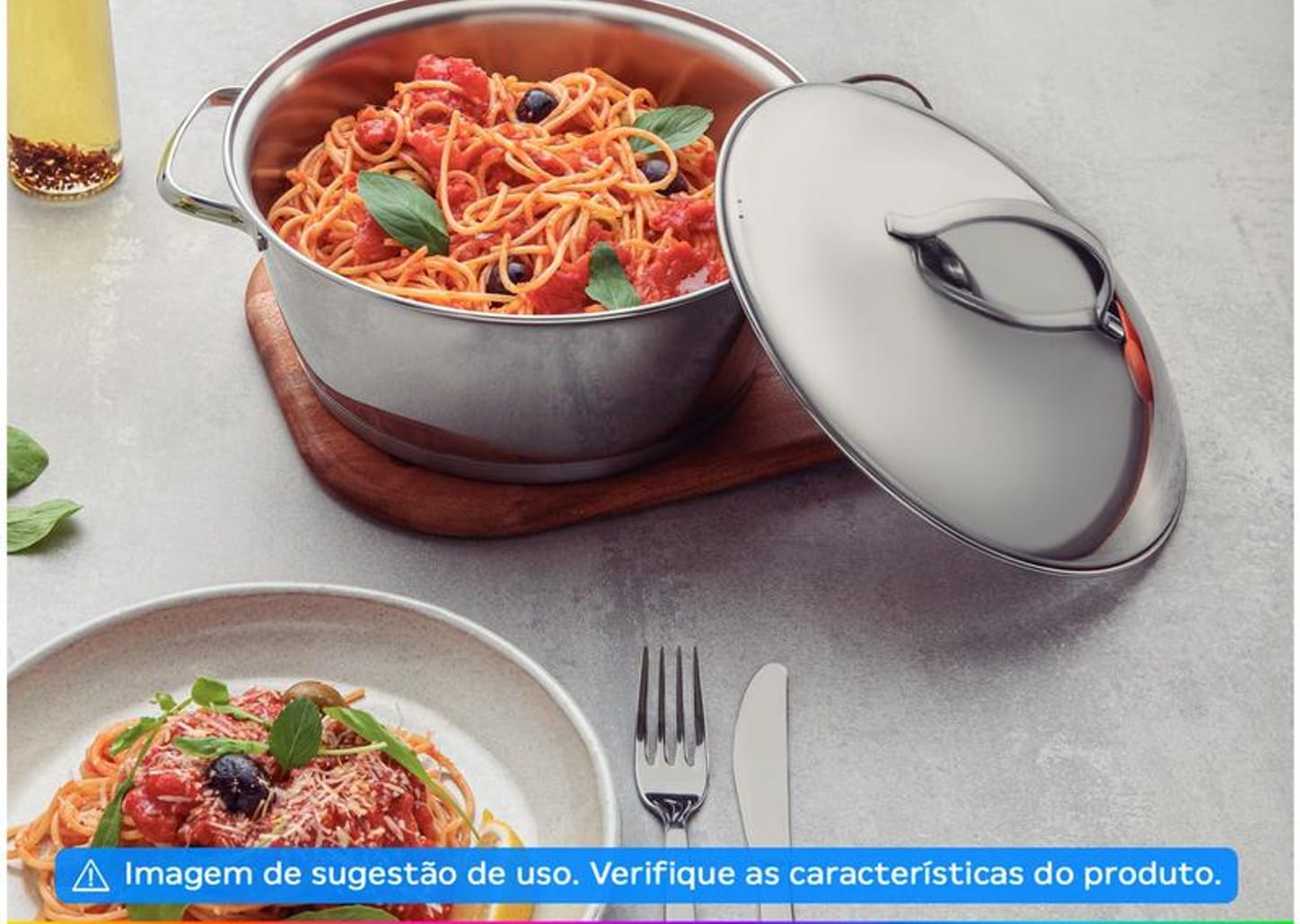 Jogo de Panelas Tramontina Inox Fundo Triplo 5 Peças Allegra