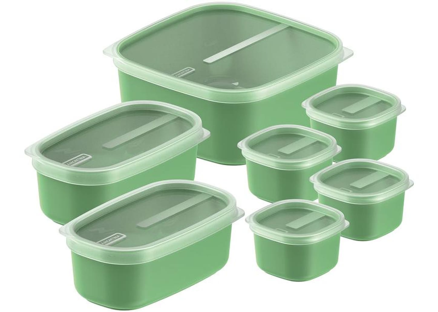 Jogo de Potes Hermético Tramontina com Tampa Mixcolor 7 Peças