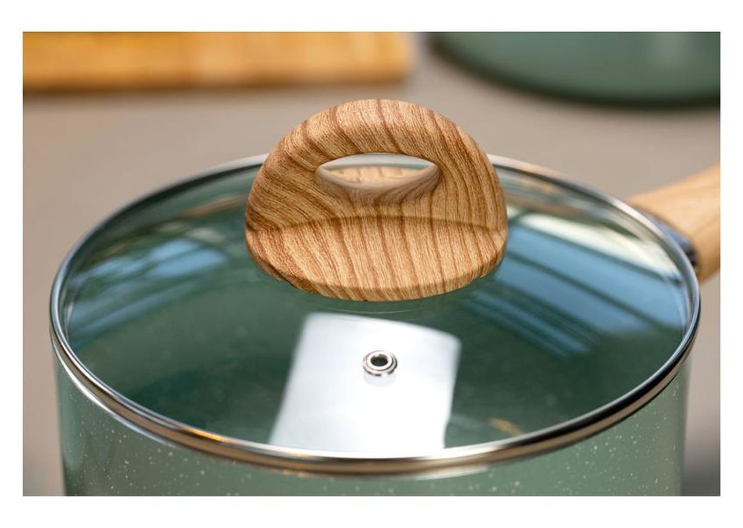 Jogo de Panelas Brinox de Alumínio Verde 5 Peças Botanika